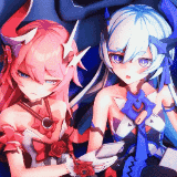 16.[时间停止]❤️萝莎莉娅x莉莉娅💙 蓝莓草莓姐妹盖饭~ Timestop Rozaliya x Liliya Honkai Impact 3rd