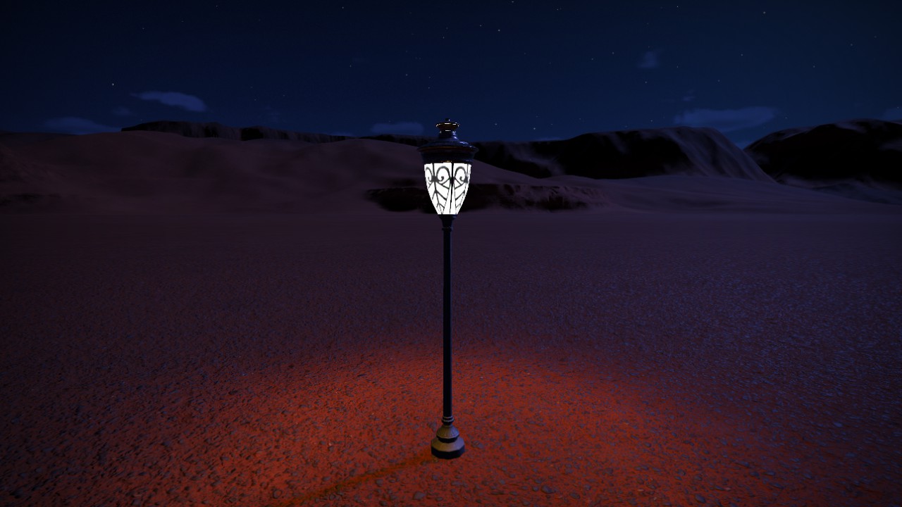 STREET LAMP-  RECOLORABLE LIGHTING
