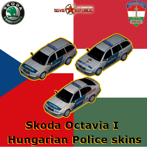 Skoda Octavia I Hungarian Police skins preview