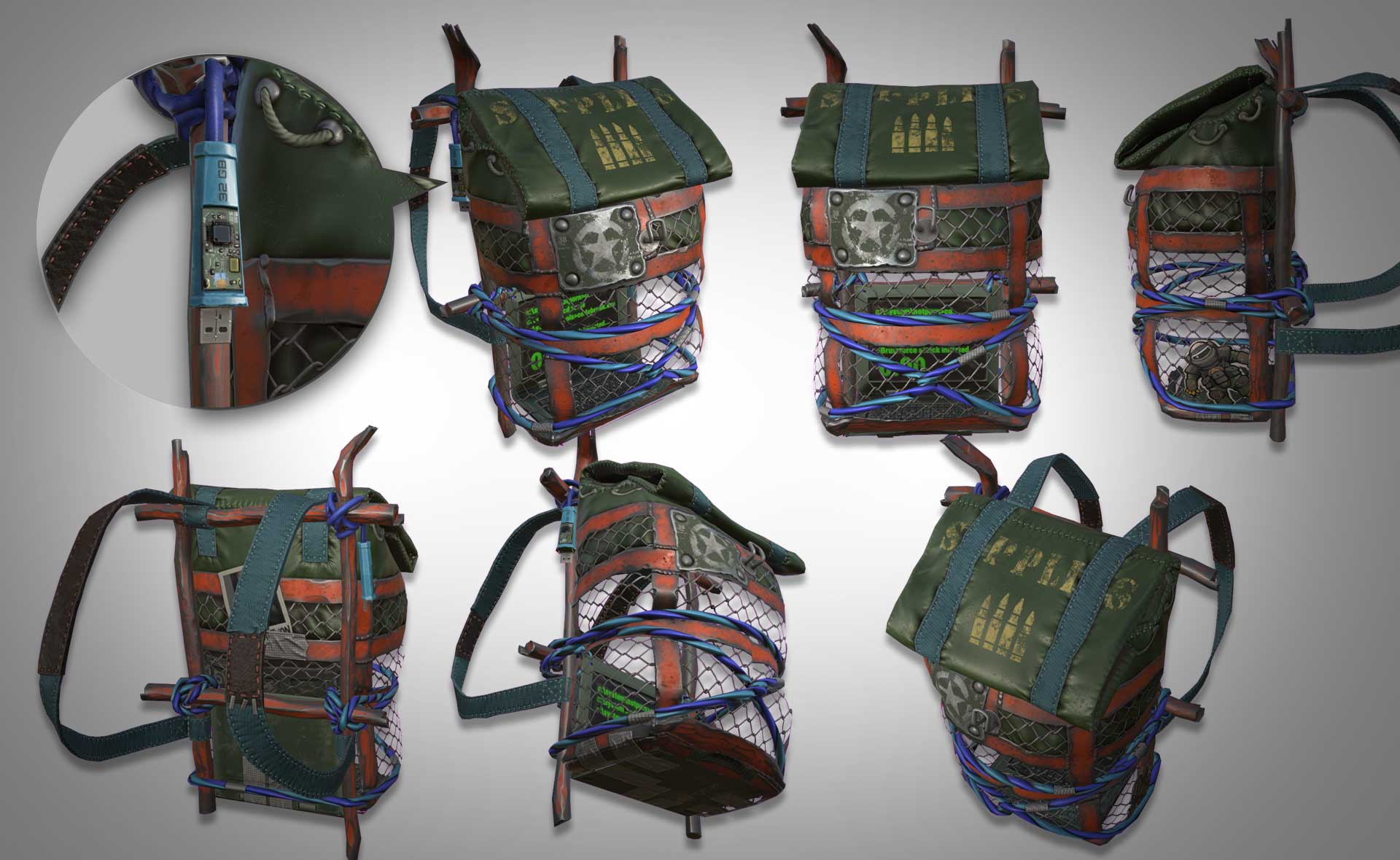 Cargo Heli Small Backpack screenshot 1