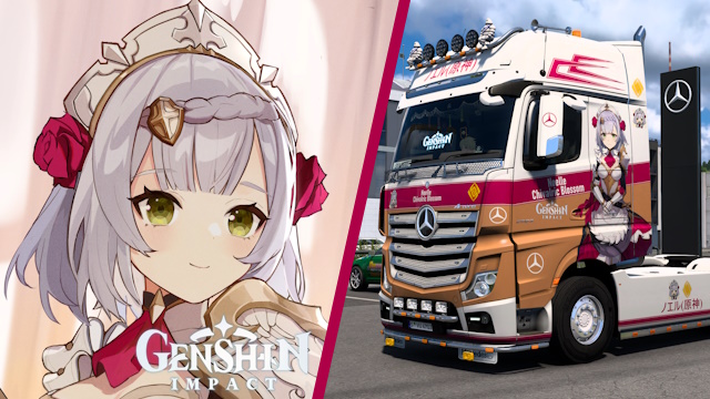 Mercedes Actros MP4 Noelle - Genshin Impact Skin