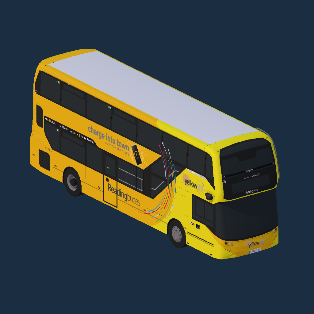 Reading Buses 27 YX26 JZG Yellow 26 Livery
