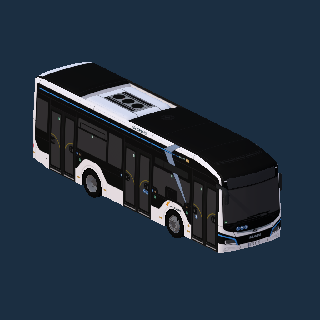 MAN Lion's City 10E Volánbusz logó