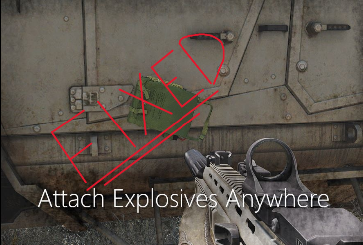 Attach Explosives Anywhere Fixed