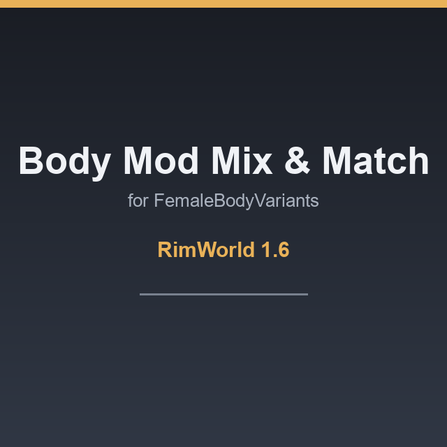 Body Mod Mix & Match for FBV mod preview for RimWorld