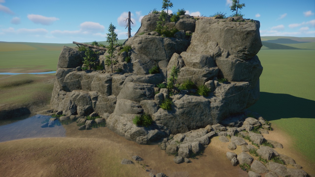 Rock wall/formation preview