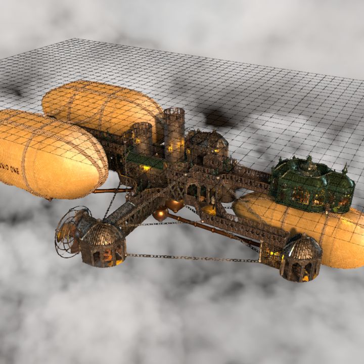 Turnip One - airship [50x30]