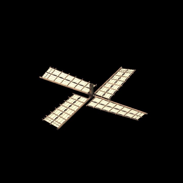 Windmill wing 01 - downwards (animated)