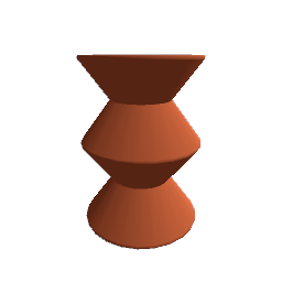 Funky Orange End Table