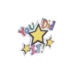 "You did it!" Sticker