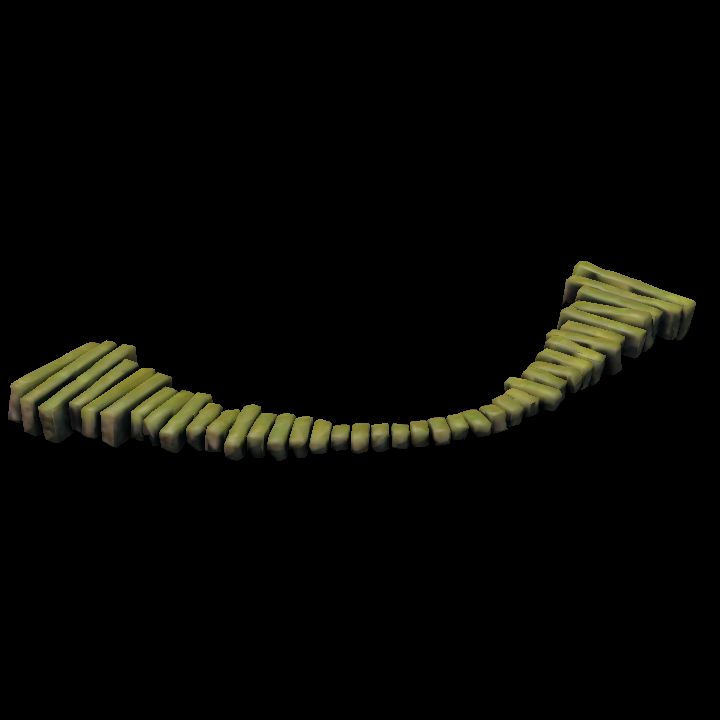 Pathways curved - Plain short curve 2