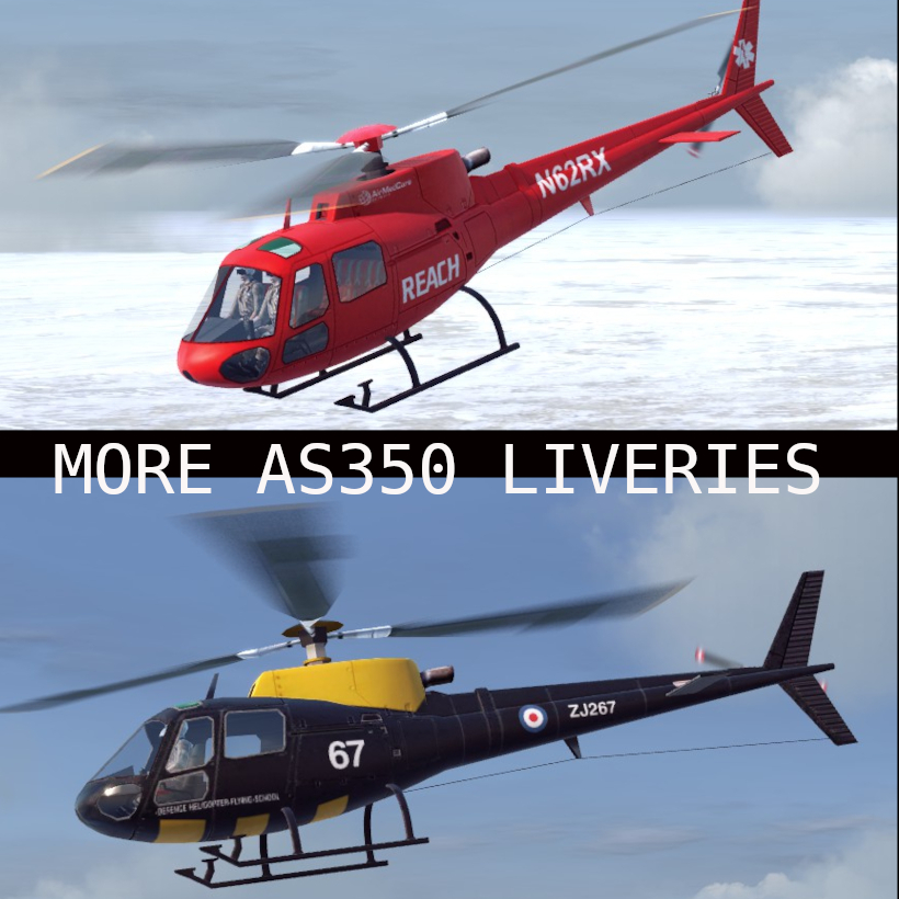 More AS-350 Liveries MOD preview
