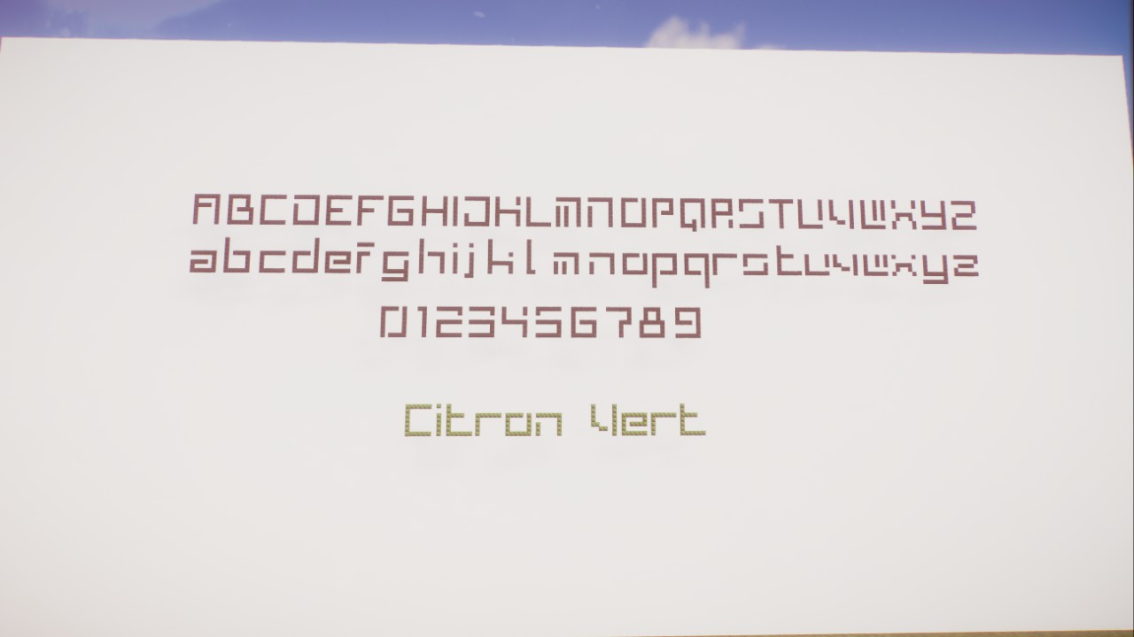 Bitmap Scifi font