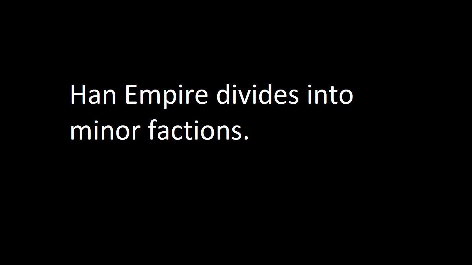 More minor factions (from han empire)