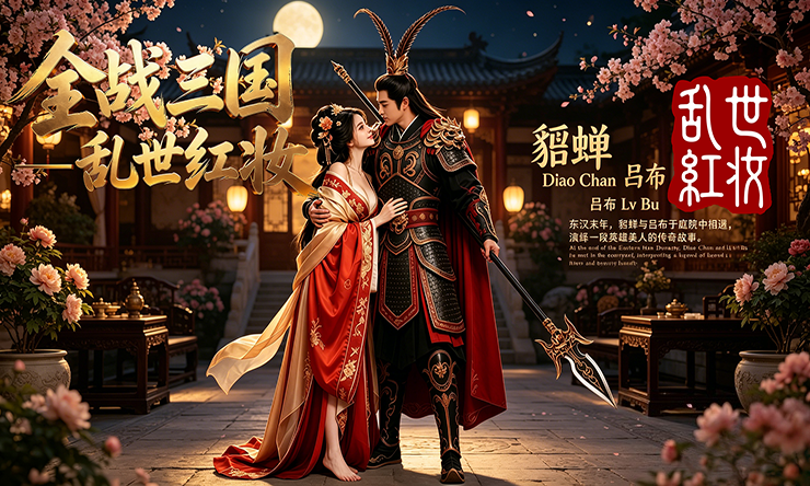 【乱世红妆｜吕布貂蝉立绘重制 MOD】Ladies of Turbulent Times | Lü Bu & Diao Chan Portrait Remaster