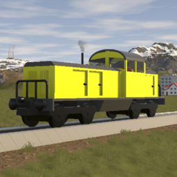 City Train Locomotive - Yellow (Realistic)