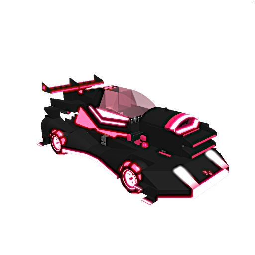 Futuristic Hyper Car Neon Pink & Rose