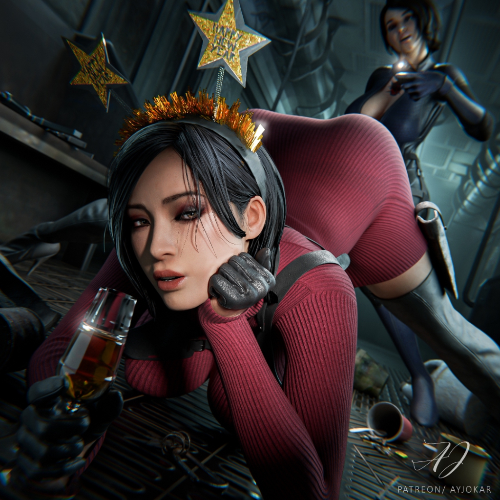 Ada Wong x Jill Valentine New Year Vertical Xray (Resident Evil) preview
