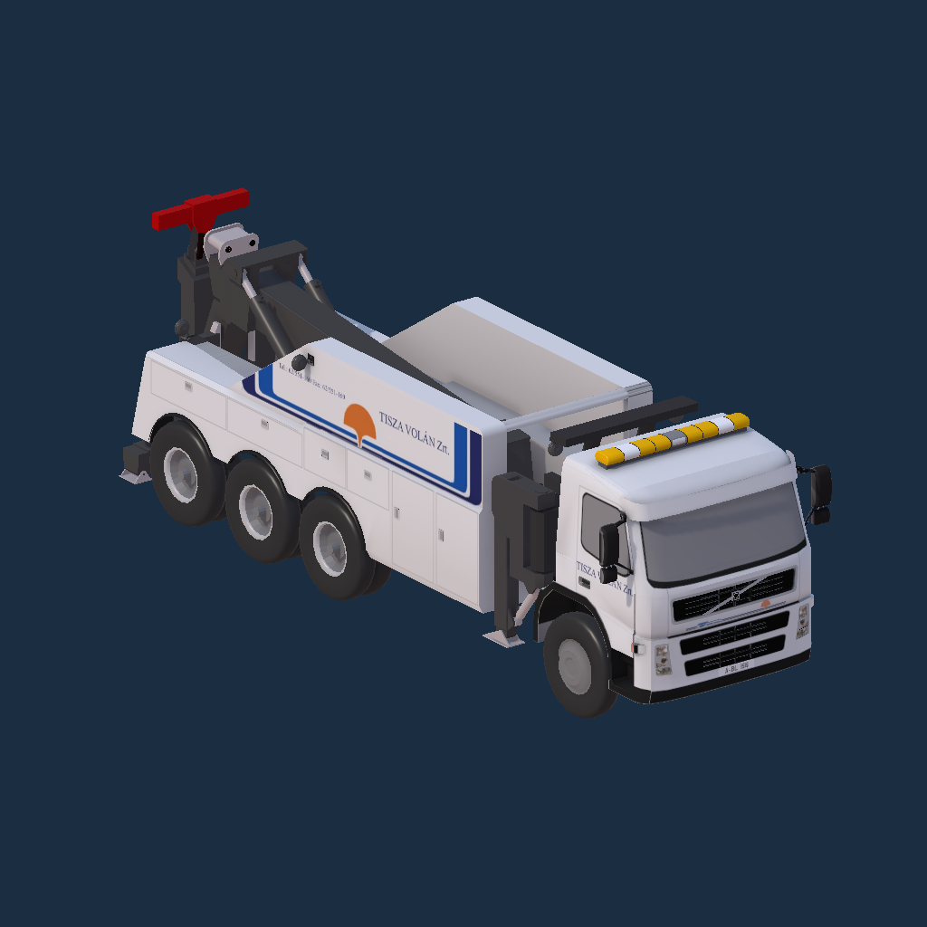 Volvo FM Wrecker Tisza Volán logó