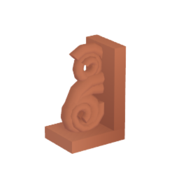 Ornate Wooden Bookends