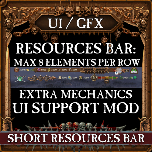 [Ui] Resources Bar: 8 Elements Per Row [BETA]