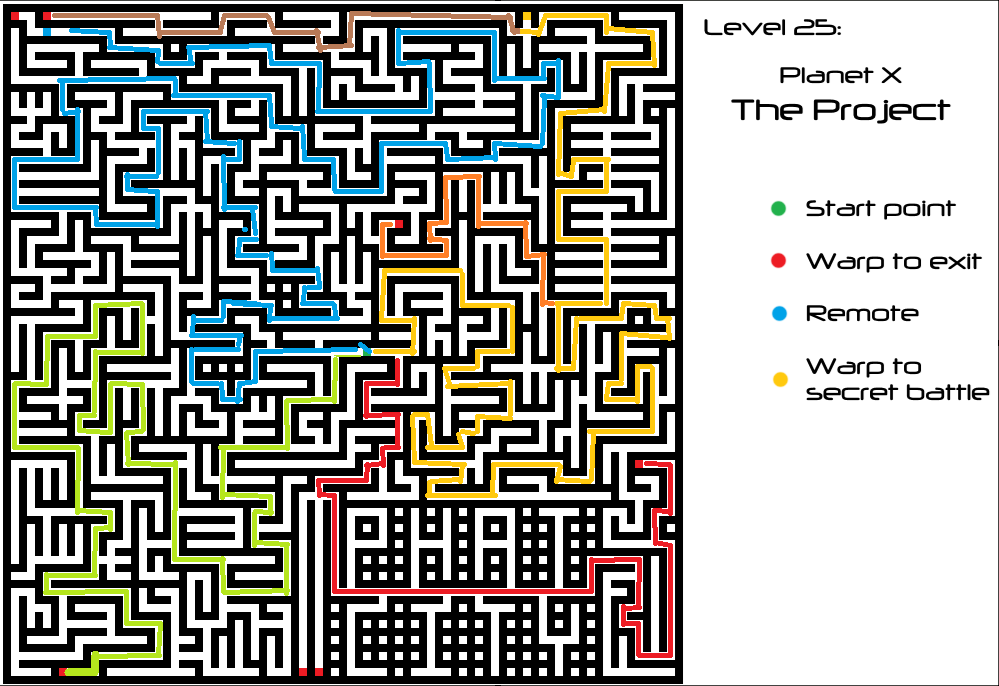 Steam Community :: Guide :: Gex: The Project maze layout and paths.