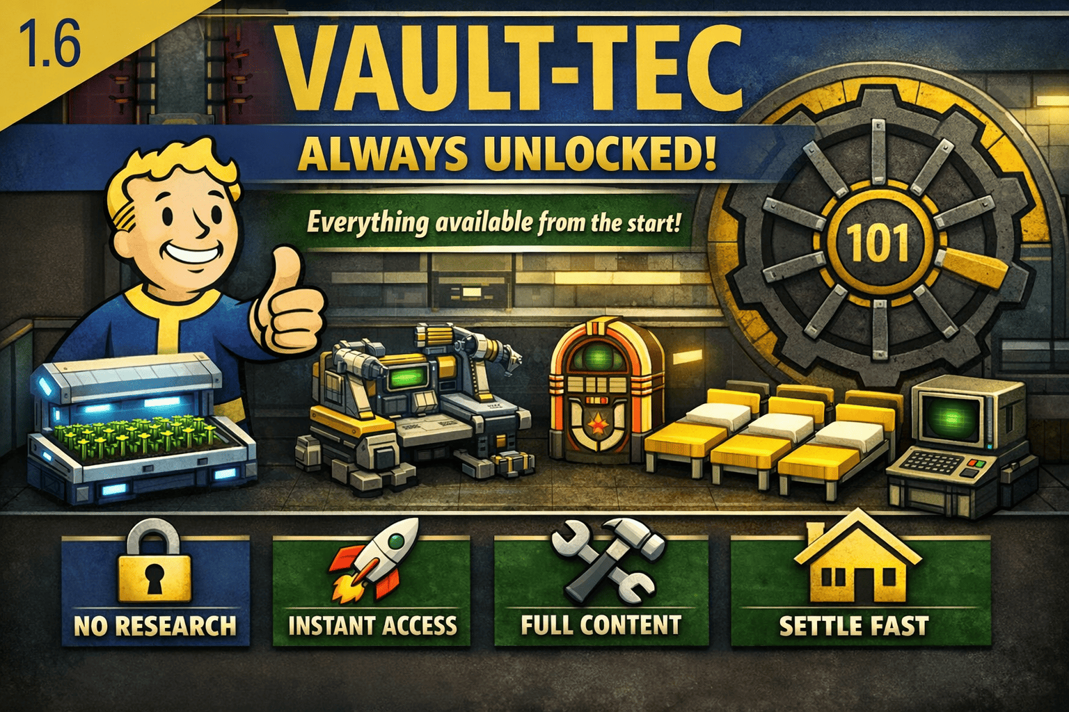 VaultFurniture Always Unlocked