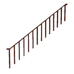 Hostel Stair Rail - Sapele