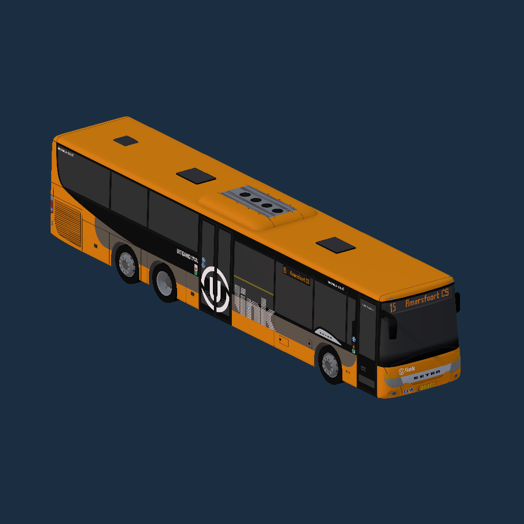 Setra S 418 LE U-OV Ulink (Oranje-Wit)