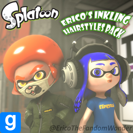[Splatoon] Erico's Splatoon Inkling Hairstyle Model Pack