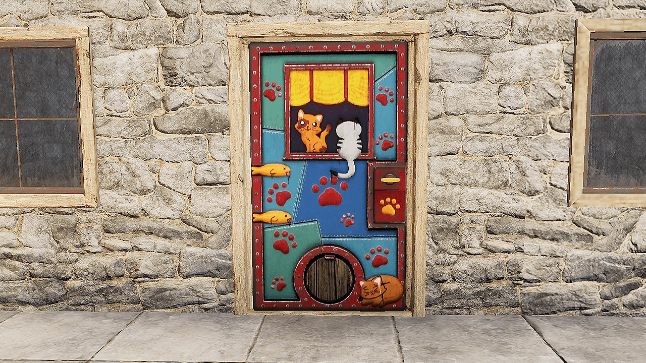 MeowMeow Sheet Metal Door