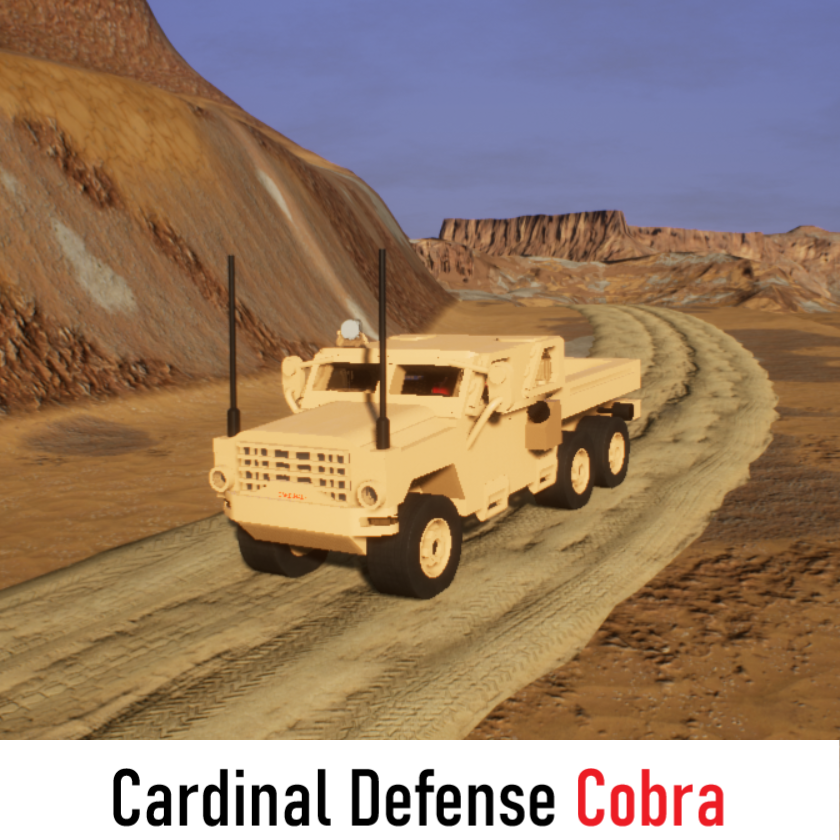 Cardinal Defense Cobra MRAP (Cargo Transport)