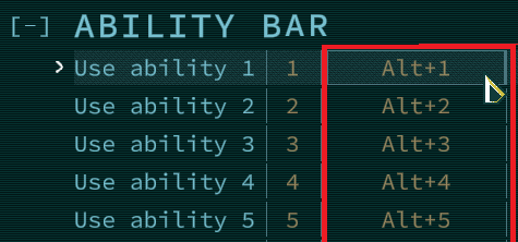 ALT Key Shows Extra Ability Bar