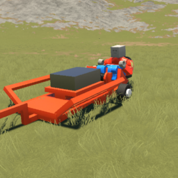 Garden tractor pulling sled