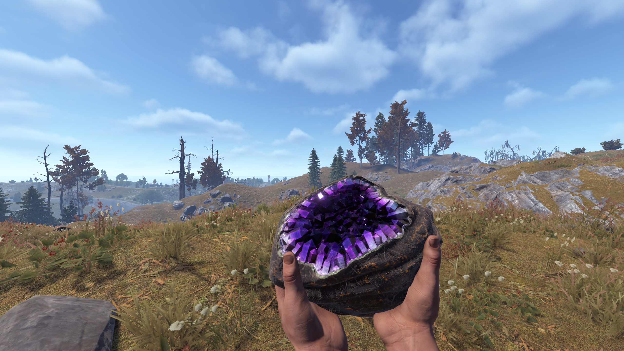 Amethyst Geode Rock thumbnail 4