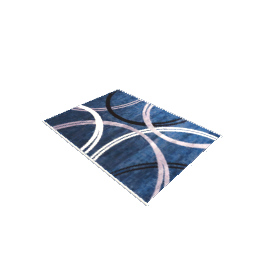 Blue Abstract 9'x12' Rug