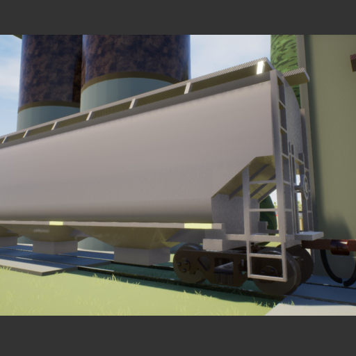55' 3 Bay Covered Hopper Tan