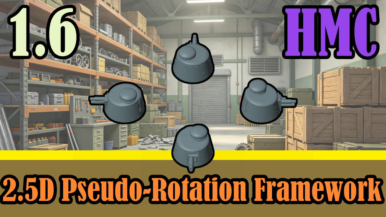 [HMC] 2.5D Pseudo-Rotation Framework mod preview for RimWorld