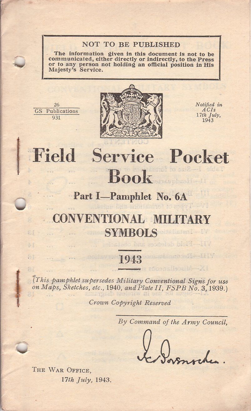 British Army Military symbols WW2