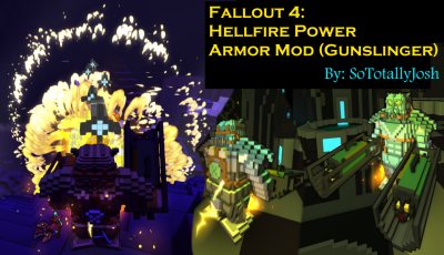 Fallout 4 Hellfire Power Armor (Gunslinger) (Reduced FX)