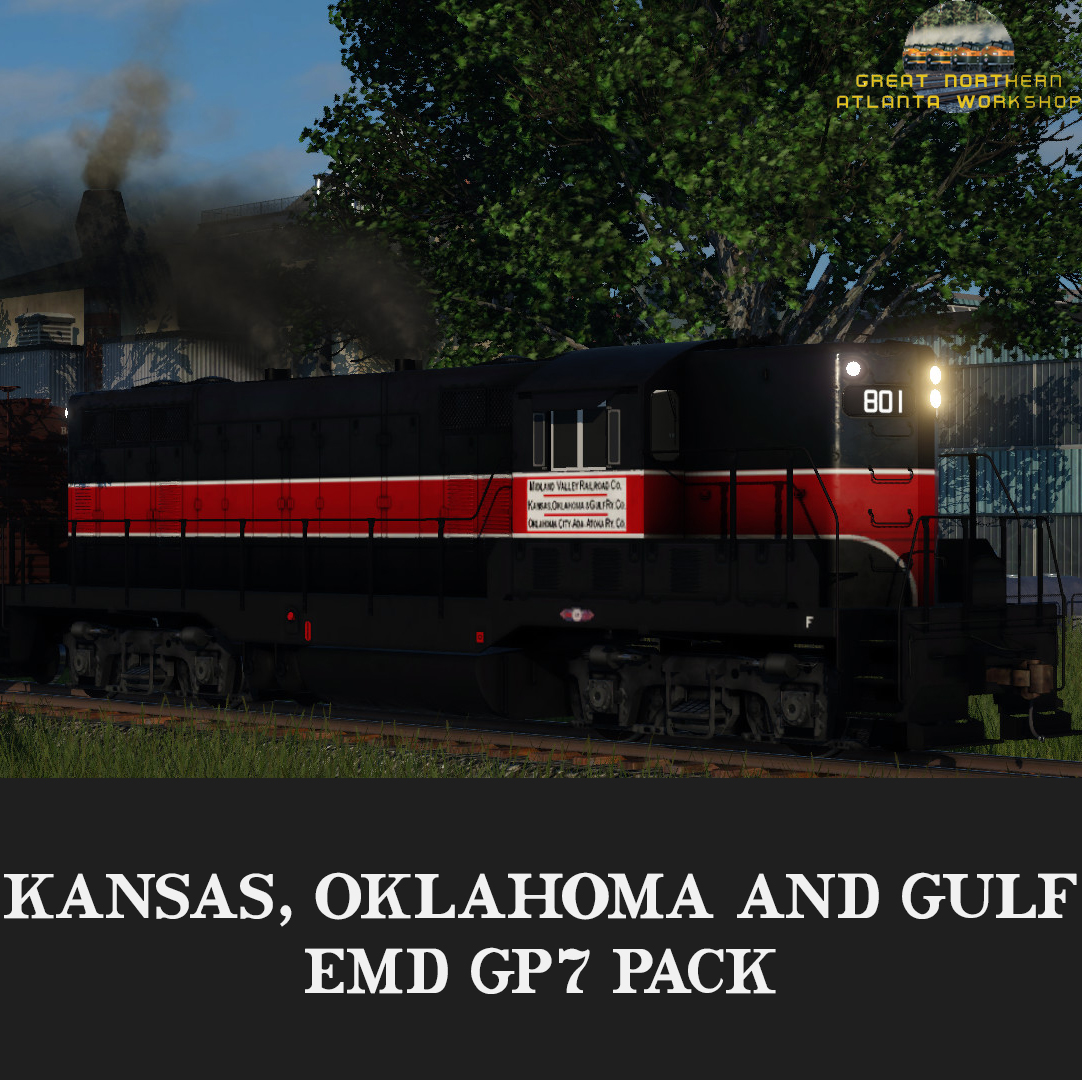 Kansas, Oklahoma & Gulf Railway EMD GP7 Pack