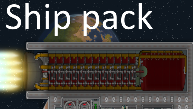 Spinal Engines Ship pack mod preview for RimWorld