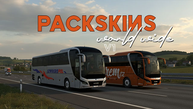 PackSkins Worldwid v1 for [MAN Lion Coach] [Skin]