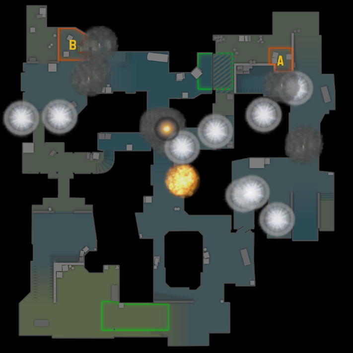Dust2  Default Grenades – Counter-Strike 2 Mod