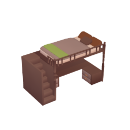 loftbed with desk