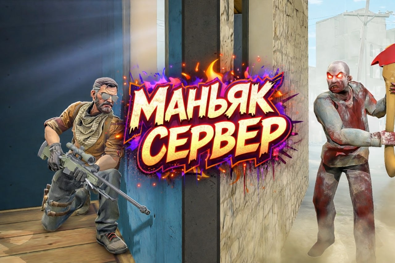 БЕШЕННЫЙ МАНЬЯК В КС2 НА СЕРВЕРЕ