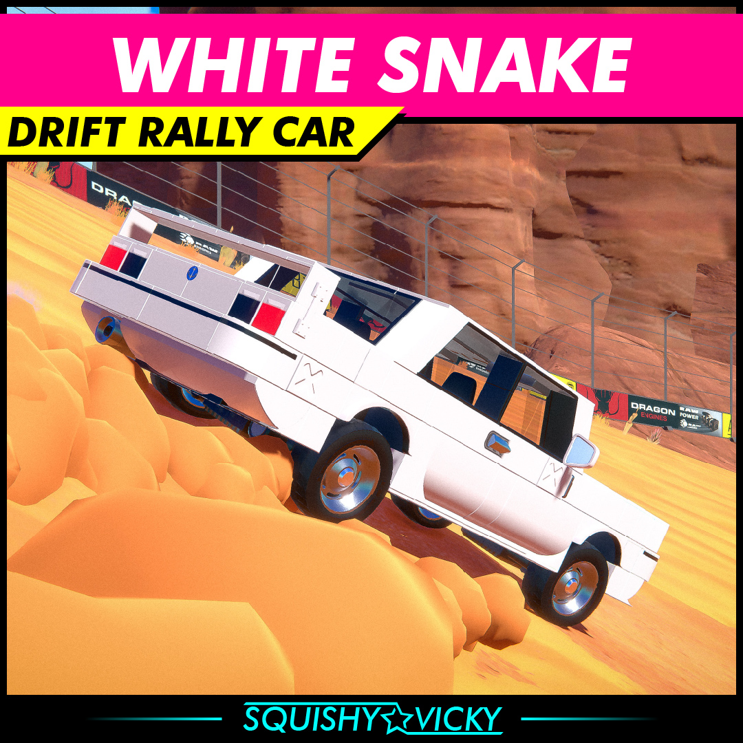 [SQUISHY] White Snake - Drift Rally Car