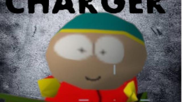 eric cartman n64 in a jeep (charger)