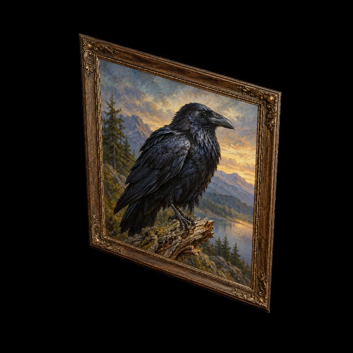 Painting, Black Raven {2D}