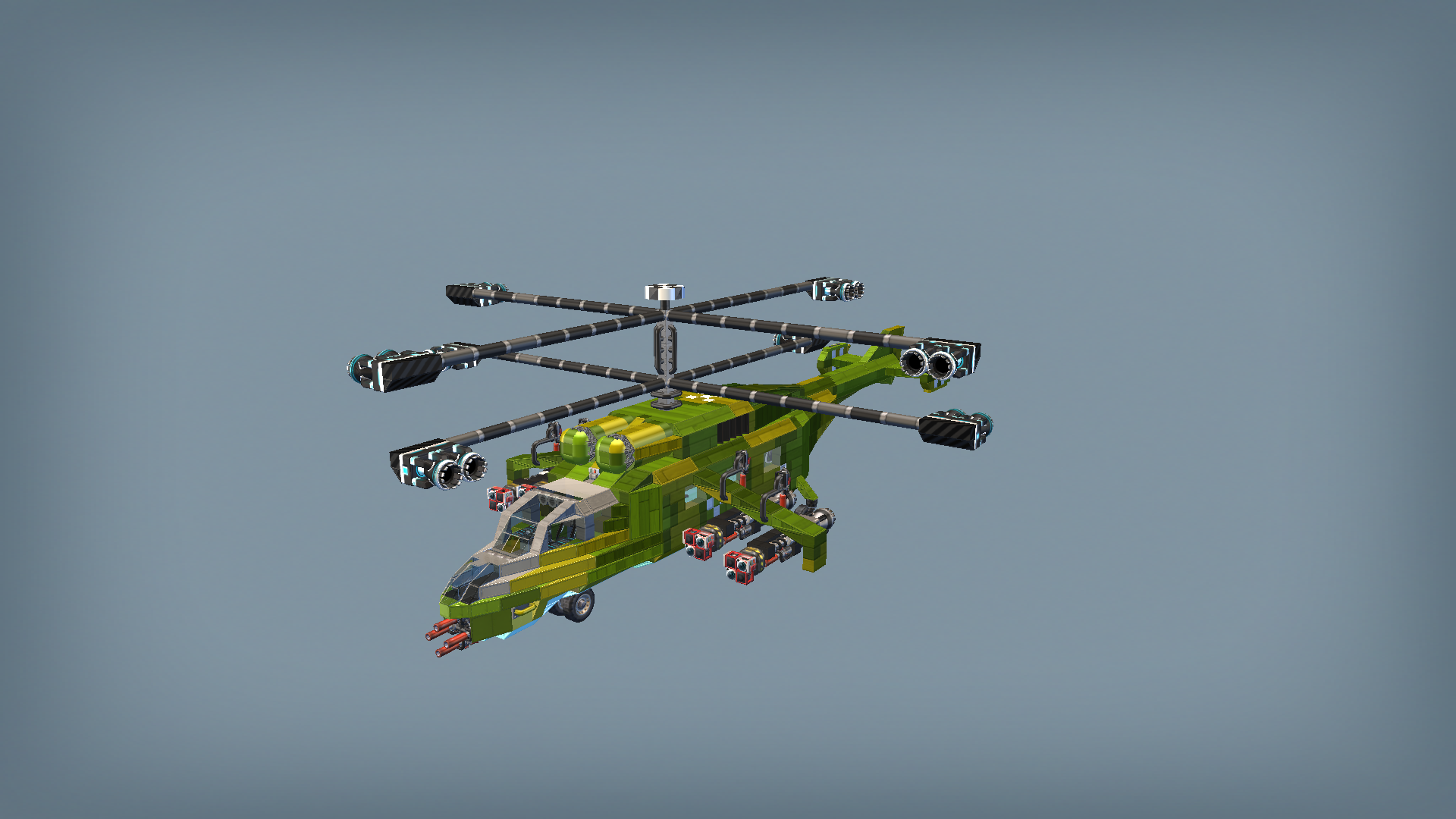 Attack helicopter 02 (camouflage 1)